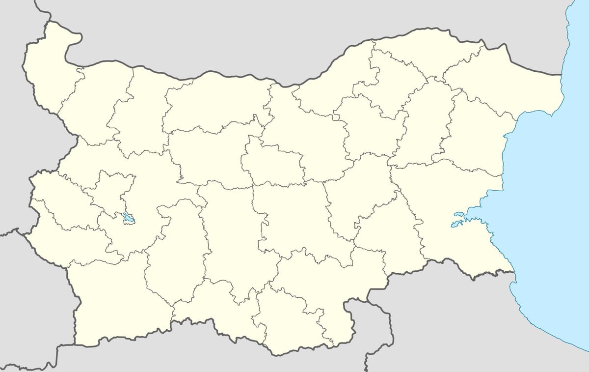 Landkarte von Bulgarien-Karte-Vektor