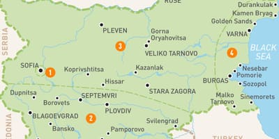 Bulgarien Regionen anzeigen