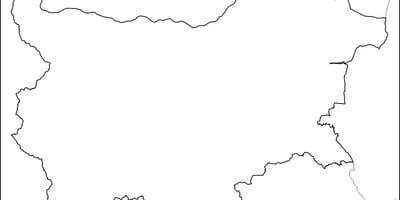 Landkarte von Bulgarien-Karte Umriss