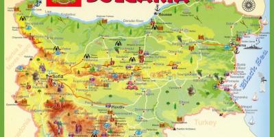 Bulgarien sightseeing-map