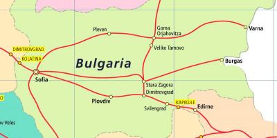 Bulgarien Zug Karte