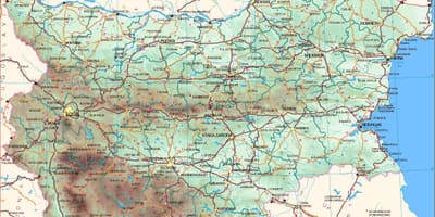Karte der bulgarischen Küste