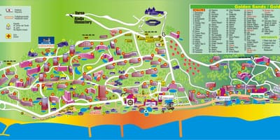 Golden beach Bulgarien-map