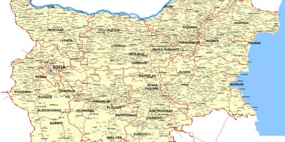 Bulgarien Landkarte