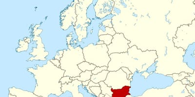Weltkarte Bulgarien